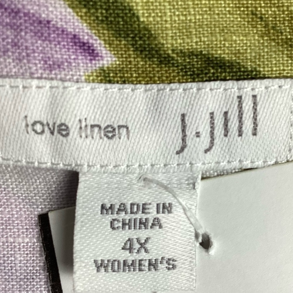 J Jill NWT Sleeveless 100% Linen Floral 4X
Pockets Pastel Split Neck Dress - Picture 4 of 10